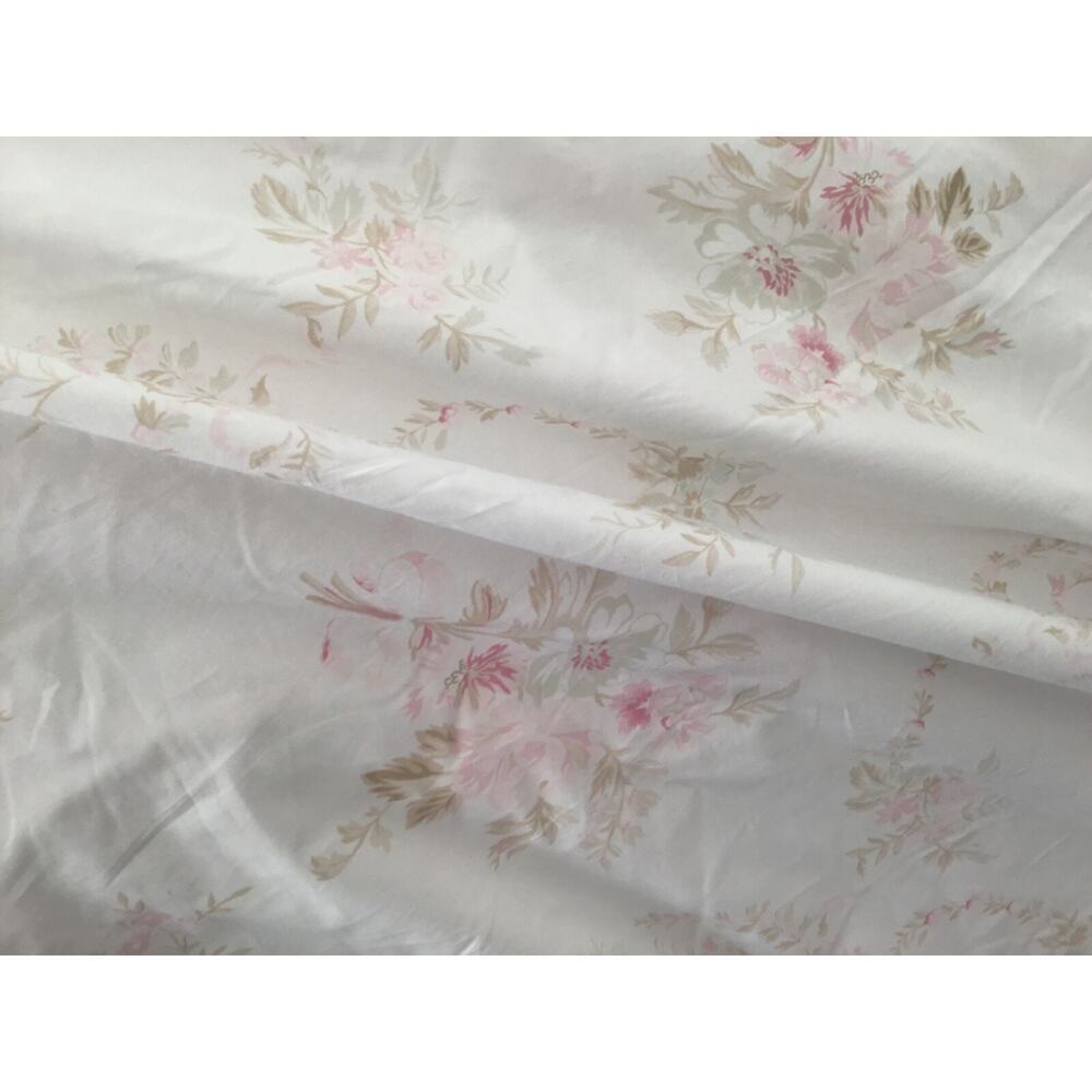 Rachel Ashwell Shabby Chic Couture Heirloom Pink White Teal Roses Fabric